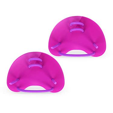 Imagem de Domary Pás de natação nadadeiras de treino de natação ajustáveis ​​Pás de mão para adultos/crianças