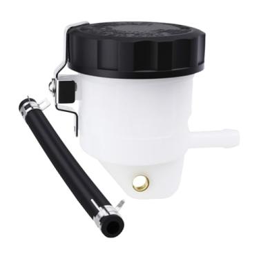 Imagem de Reservatório de fluido do cilindro mestre de freio compatível com Kawasaki Ninja ZX6R ZX10R ZX14R ZX7 ZX7R ZX9R Z1000 ZZR600 Suzuki GSXR 600 750 1000, para motocicletas esportivas, copo de óleo de