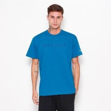 Imagem de CAMISETA CHAMPION PES MC SCRIPT FRESH TEAL-Masculino