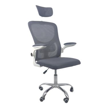 Imagem de Cadeira de Escritório Diretor Oficial Vegas com apoio Cinza Branco