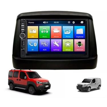 Imagem de Kit Multimídia Doblo 02 / 21 Mold Preta 7 Pol CarPlay AndroidAuto - 78