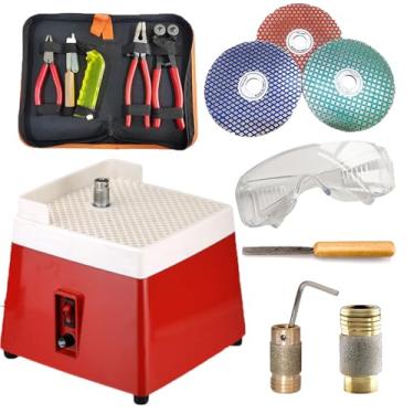 Imagem de Liquidificador E Moedor De Vidro,Moedor AutomáTico De Vitrais Com Broca De 5/8",Kit De Ferro De Solda,4200 Rpm Para Bricolage,CerâMica,Joias