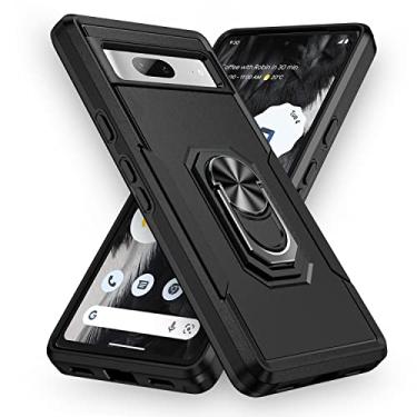 Imagem de SORAKA Capa para Google Pixel 7A com anel de apoio para os pés Capa rígida de PC Capa de TPU macio para amortecedores Capa Google Pixel 7A Capa robusta