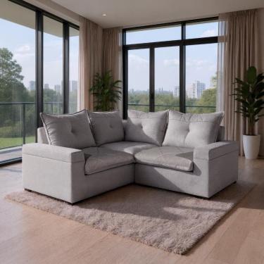 Imagem de Sofá de Canto Reclinável Tera Plus 1,90x1,90m  Bom Pastor