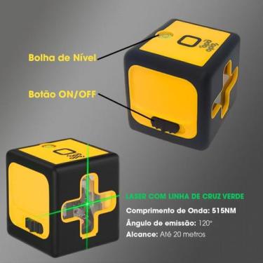 Imagem de Mini Nível Laser 20m 2 Linhas - Oba Oba Mix