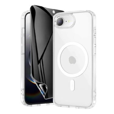 Imagem de Capa Capinha Case Magnética Carregamento por Indução E Película de Cerâmica Privacidade Fosca Para iPhone (iPhone 16e)