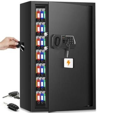 Imagem de Key Lock Box Nebakne 144 chaves, armário à prova de fogo e cofre