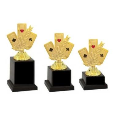 Imagem de Trofeu Truco Kit Com 6 Trofeus 23cm 20cm 18cm - Vitória
