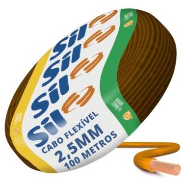 Imagem de Cabo Flexivel 750V 2,5mm100 MetrosMarrom Sil