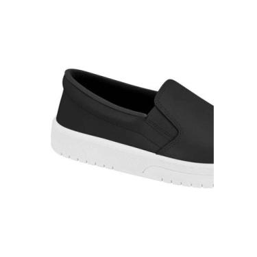Imagem de Tênis Slip On Casual Moleca Feminino Básico Conforto Preto, 36, Preto