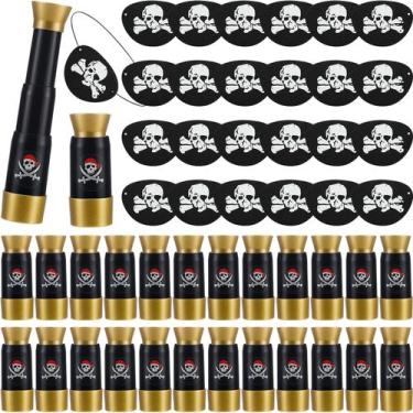 Imagem de Conjunto de tapa-olhos e telescópios pirata para crianças Libima x24