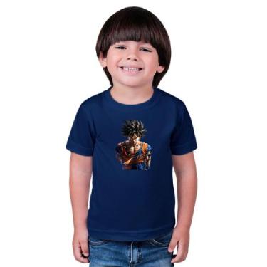 Imagem de Blusa de manga infantil Goku Dragon Ball - MARCELO, Azul, 12
