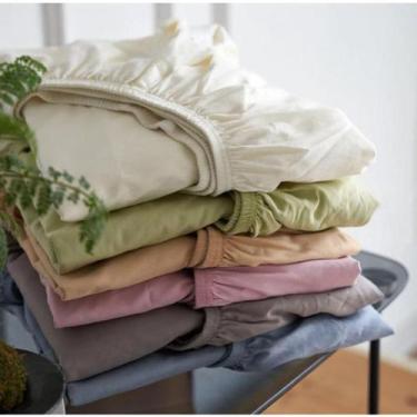 Imagem de Jogo de Lençol Queen Box Liso - 3 Peças - Solteiro Casal Queen ou King