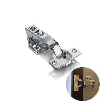 Imagem de Dobradica 35mm Pistão Calço Fixo Inox Reta - Hd, Dob. Reta Pistão Inox