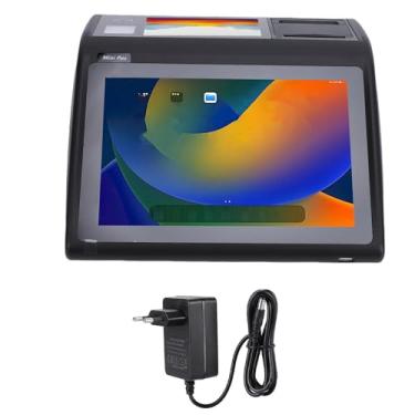 Imagem de Luocute Máquina de Terminal POS, 10,1 pol. 5 pol. Tela Dupla de 58 Mm, Impressora Térmica, Scanner de Código de Barras, Terminal POS, Adequado para Loja de Conveniência de Restaurante (Plugue UE)