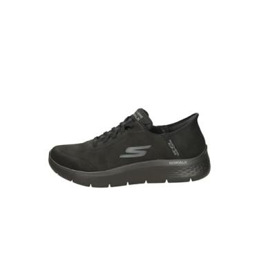 Imagem de Skechers Tênis masculino Hands Free Slip-ins: Go Walk Flex-Smooth Motion, Preto/preto, 46