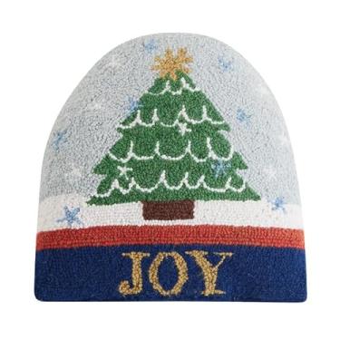 Imagem de Peking Handicraft Almofada de gancho preenchida soprada em forma de globo de neve, 35,5 cm, multicolorido