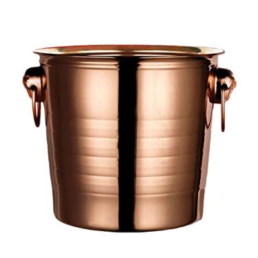 Imagem de Balde de gelo de cabeça de tigre de aço inoxidável, balde de gelo de grande capacidade, refrigerador de bebidas, disponível em tamanhos 3L, 5L, 7L, para bar doméstico e festas