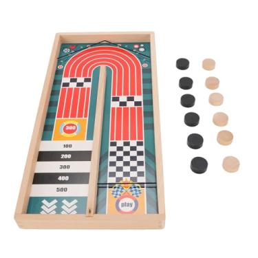 Imagem de Alomejor Jogo de Hóquei de Mesa, Jogo de Pista de Madeira de Madeira Dupla para Crianças e Adultos, Hóquei Em Desktop Compacto para Treinamento Em Interior