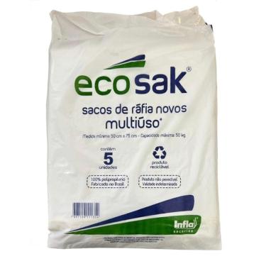 Imagem de Saco Rafia Entulho 05 Unidades Ecosak INFLA Sacaria