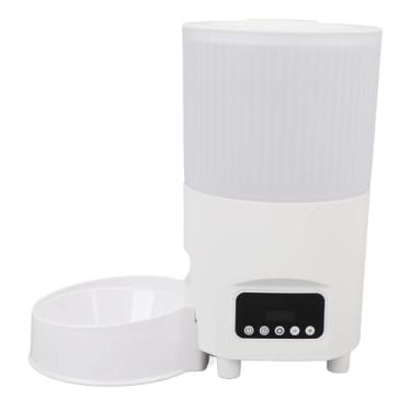 Imagem de Generic Dispensador de Alimentos para Animais de Estimação, Alimentador Automático para Gatos Com Capacidade de 3l, Controle Remoto, à Prova de Derramamento, Fonte de Alimentação Dupla para Pet Shop