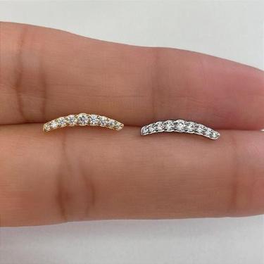 Imagem de Labret em Aço Cirúrgico Cascata Mini Nine com Zircônias - no-brand, 8m