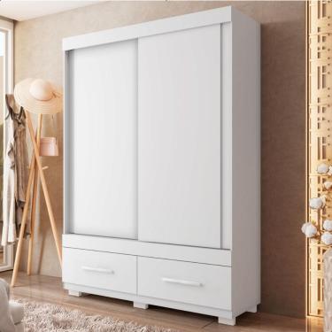 Imagem de Guarda Roupa Mongi 2 Portas 2 Gavetas Branco Caemmun