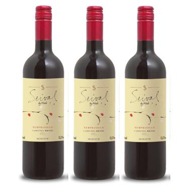 Imagem de Kit 03 Unidades Vinho Miolo Seival Tempranillo 750ml