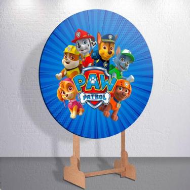 Imagem de Capa p/ Painel Festa Decoração Infantil Patrulha Dog Salvadoral Redond
