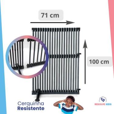 Imagem de Grade Modular para Piscina e Jardim cuidado Infantil e Pet  Alturas 60