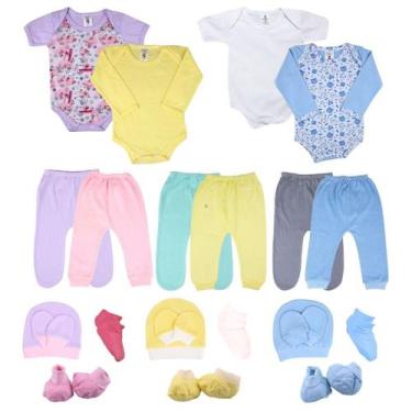 Imagem de Kit 21 Peças Maternidade Roupa De Bebê - Batutinhas Baby, G/GG, Rosa, 