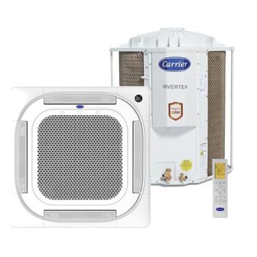 Imagem de Ar condicionado Split Carrier Cassete Inverter 36.000 BTU/h Quente/Frio Monofásico Branco 40KVQE36C5/38CQVE36515MC 220V