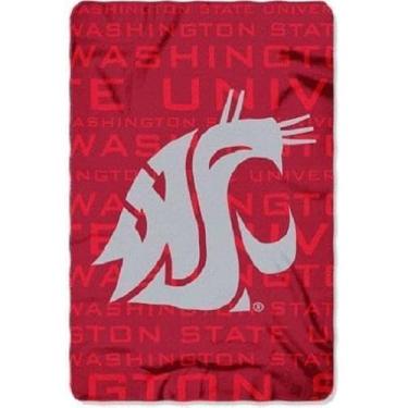 Imagem de Northwest NCAA Washington State Cougars Cobertor de lã unissex adulto, 127 cm x 152 cm, sombra