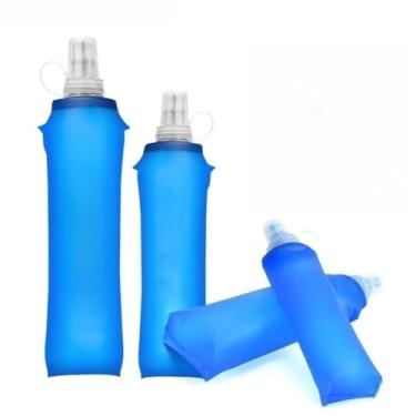 Imagem de Garrafa Plúvel de Silicone Mole 500 ml, Desportiva para Corrida, Outdoor e Viagens(4)