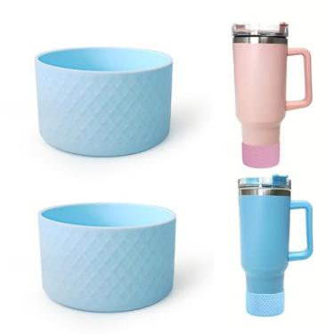 Imagem de Pacote com 2 capas de silicone para botas Stanley 40/850.5 g e para IceFlow Flip 30/567.0 g, tampa inferior de garrafa antiderrapante para Hydroflask 350-680 g