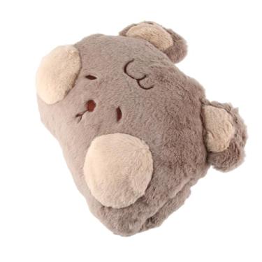 Imagem de Generic Grupo do Descanso da Cobertura do Curso Animais de Pelúcia, Brinquedo Bonito Adorável Descanso Luxuoso Aquecedor da Mão Coelho Algodão PP para a Casa (Urso)