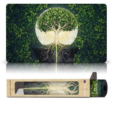 Imagem de Paramint Green-White Guild (Stitched) - MTG Playmat - Compatible with Magic The Gathering Playmat - Play MTG, YuGiOh, TCG - Original Play Mat Art Designs & Accessories