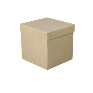 Imagem de Caixa de Presente Cartonada Rígida Premium 20x20x20 cm (Kraft)