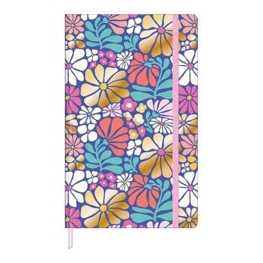 Imagem de Caderno Sem Pauta Fitto Trend Sketchbook Costurado 80 Folhas Flores - Tilibra