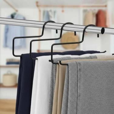 Imagem de Cabide Calceiro Reforçado Preto Kit com 12 unidades - Plug Lar Magazin