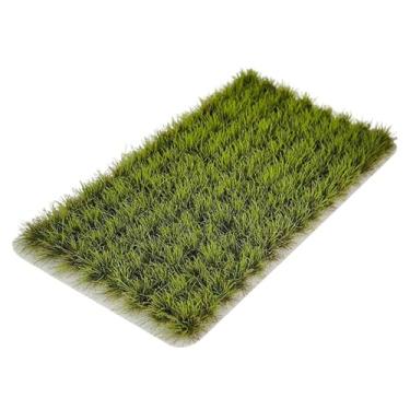 Imagem de Almencla Tufo de grama artificial para maquetes de terrenos planos, autoadesivo, para uso em modelos, Luz Verde