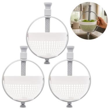 Imagem de 3 Escorredores Secador Centrifuga Saladas Frutas E Alimentos - Lyor