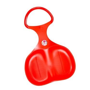 Imagem de IEUDNS Trenó de neve para crianças, tobogã com alça, 15 polegadas x 22 polegadas x 6 polegadas, brinquedo de esqui ao ar livre, sandboard, escorregador de, Vermelho