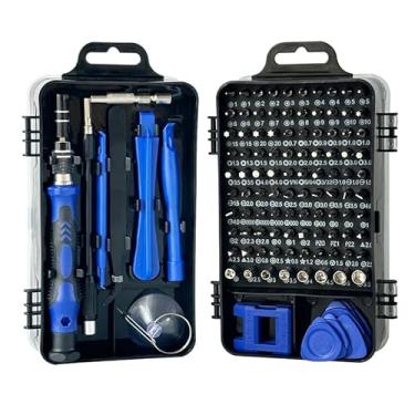 Imagem de Conjunto de chaves de fenda de precisão 115 em 1, mini kit de ferramentas de reparo magnético profissional para Macbook, telefone, PC, relógio, console de jogos e reparo eletrônico, presente ideal