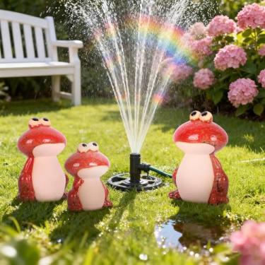 Imagem de LINYTHER Conjunto de 3 estatuetas de sapo de cerâmica – Estatuetas de sapo fofas para decoração de jardim ao ar livre, ornamentos de gramado ou pátio, decorações engraçadas de quintal e presente para