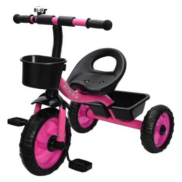 Imagem de Triciclo Infantil Bicicleta Rosa Motoca Com Buzina Zippy Toys
