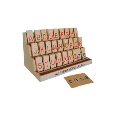 Imagem de Brinquedos Educativos - Alfabeto Móvel Degrau 130 Peças