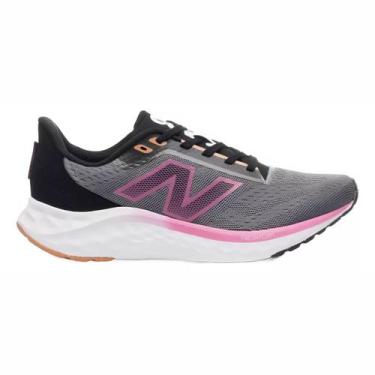 Imagem de Tênis New Balance Fresh Foam Arishiv4 Feminino Grafite Rosa, Cinza, 36