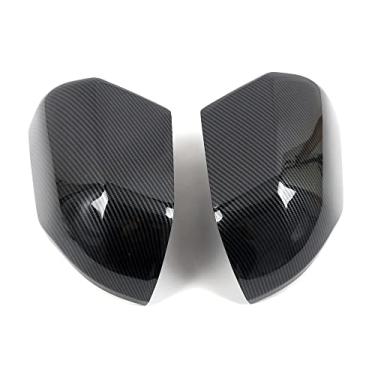 Imagem de Estilo de carro estilo carbono espelho retrovisor decoração capa guarnição para Toyota Tundra 2022 2023