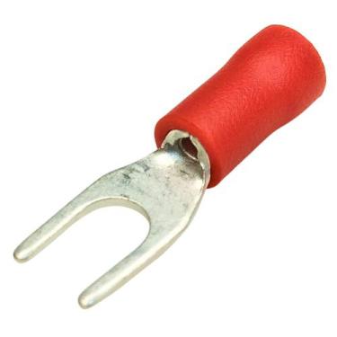 Imagem de Kit 20 Peças Conector Terminais Forquilha Garfo Pré Isolado Elétrico V
